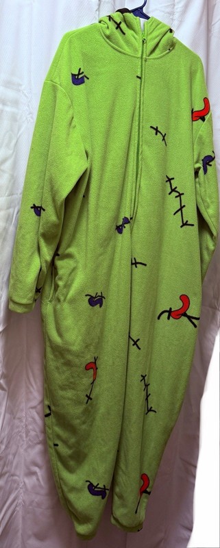 Nightmare Before Christmas Oogie Boogie Cosplay Pajamas Suit Jumper OSFM