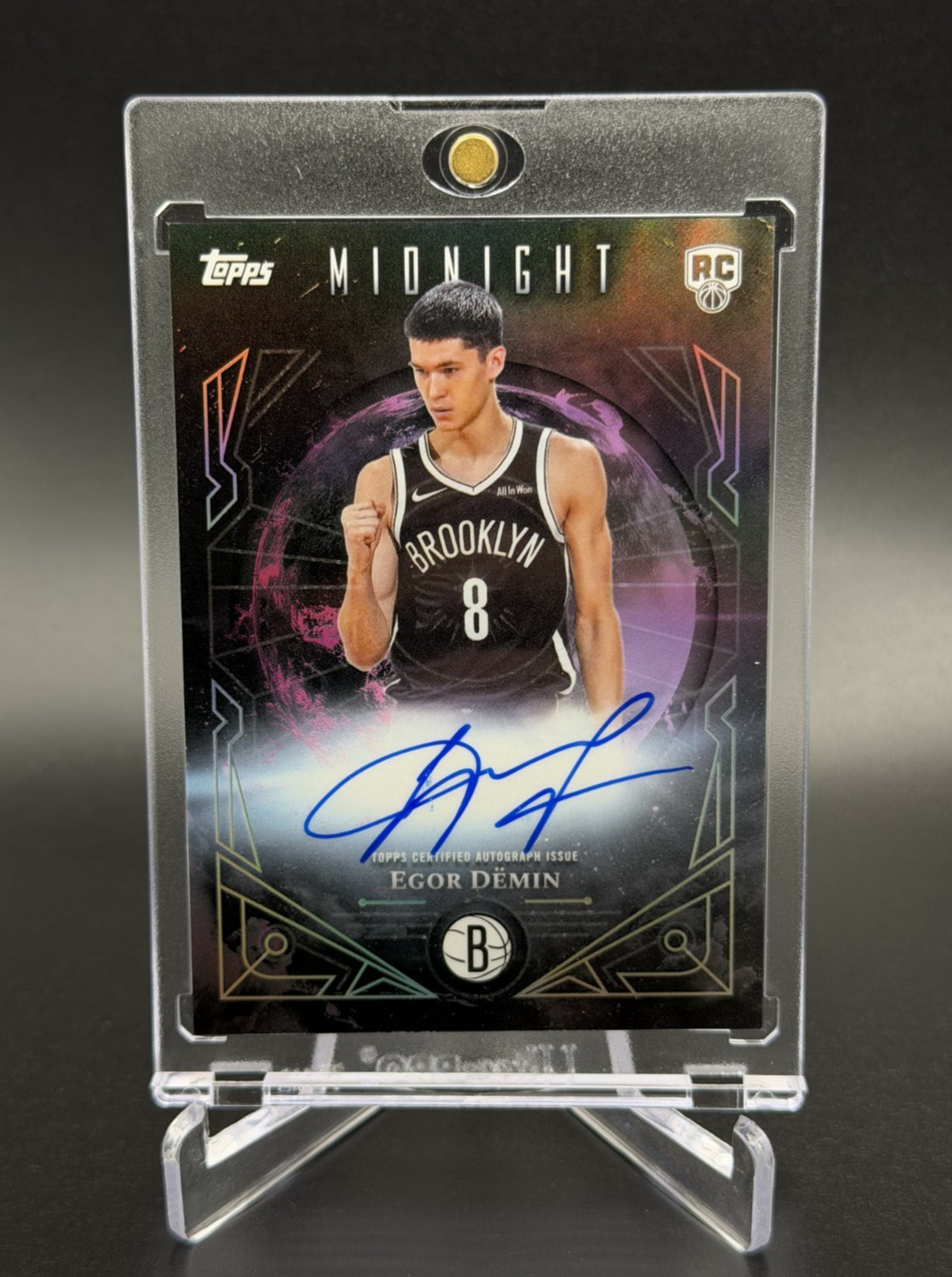 Egor Dëmin 💥🏀 MIDNIGHT SUN ROOKIE AUTOGRAPH! 2025-26 Topps Midnight Basketball