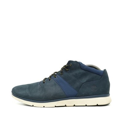 Timberland Herren Davis Square Chukka Sneaker Blau Wildleder Mid-Top EU 44