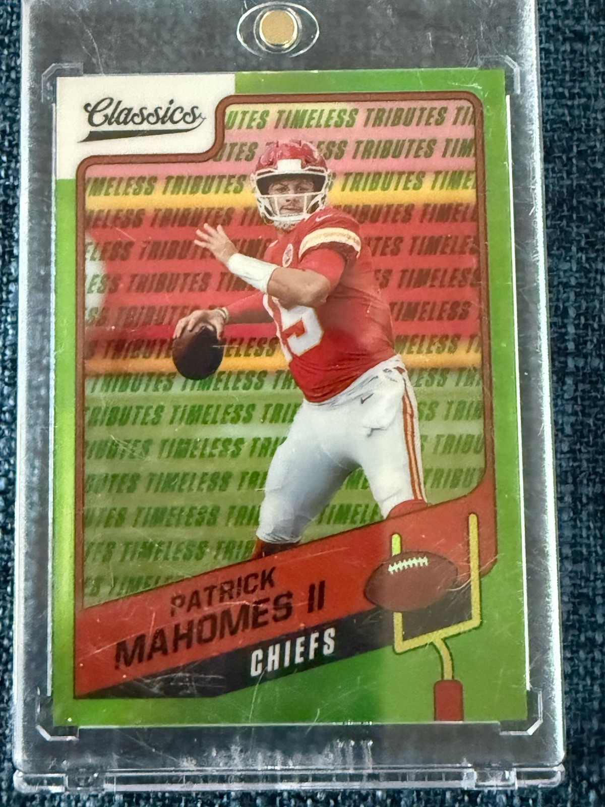 2021 Panini Classics - Patrick Mahomes II Timeless Tributes Green 15/20!!