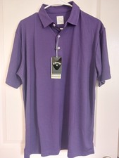 Men's Callaway     Purple Polo Shirt Opti-Dri, Opti-Shield Medium