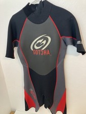 NEW Mens Gotcha 2.2mm Titanium 4-Way Stretch Gunmetal ShortSleeve WetSuit Size M