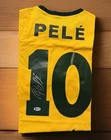 PELÉ Signed Brazil #10 Soccer Jersey, Beckett BAS Authenticated / COA & Sticker