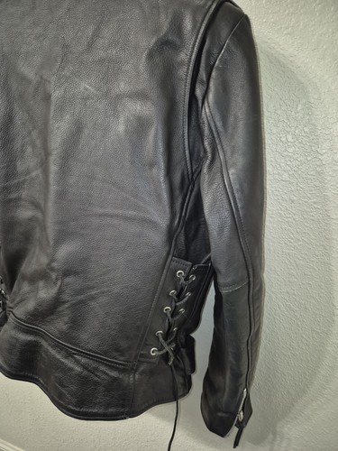 Vintage Wilson Leather Leather Biker Jacket Medium - Picture 12 of 17