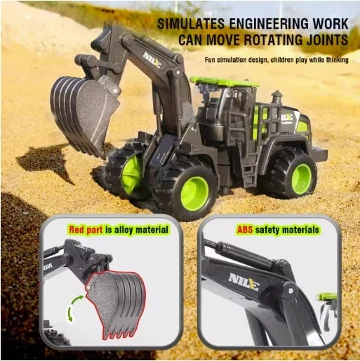 1/50 Model Car Bulldozer Truck Excavator Crane Forklift Construction Engineering - Image 3 of 4