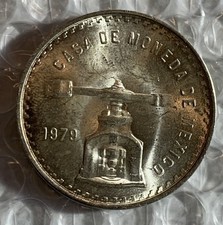 💥💥⭐ 1979 MEXICO 1 ONZA, EYE APPEAL BU ASW: 1OZ ⭐⭐ SILVER COIN
