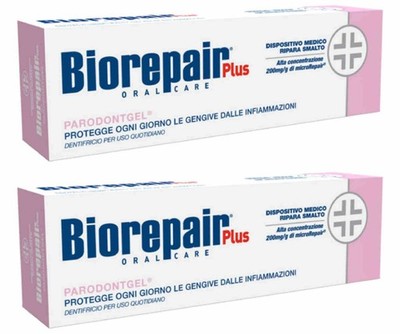 Biorepair Parodontgel  Daily Toothpaste - 2.54 Fluid 2.5 Fl Oz (Pack of 2) 