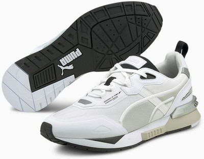 Puma Herren Mirage Tech Core ''White Grey Violet'' Sneaker Sportschuhe Neu mit Karton