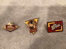 3 different Dr Pepper lapel pins nice