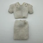 Barbie #4183 Fashion Fantasy White Fuzzy Outfit #4813 Top & Skirt Vintage 1983