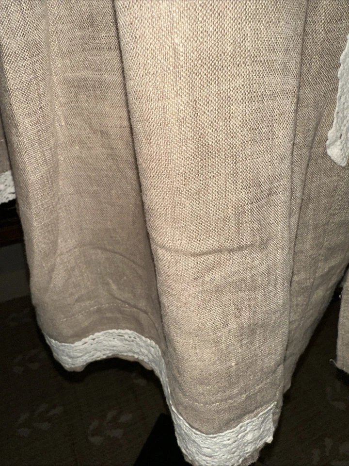 Top marrón con cuello de algodón y perlas Magnolia de la colección Farm Nuevo sin etiquetas Foto 4 de 4