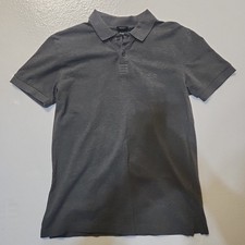 BOSS Hugo Boss Men's Polo Shirt Short Sleeve Charcoal Grey Regular Fit Size M