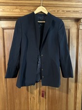 Emporio Armani Elegant Blue Women's Blazer Jacket Made in Italy Size 42 US 6/8