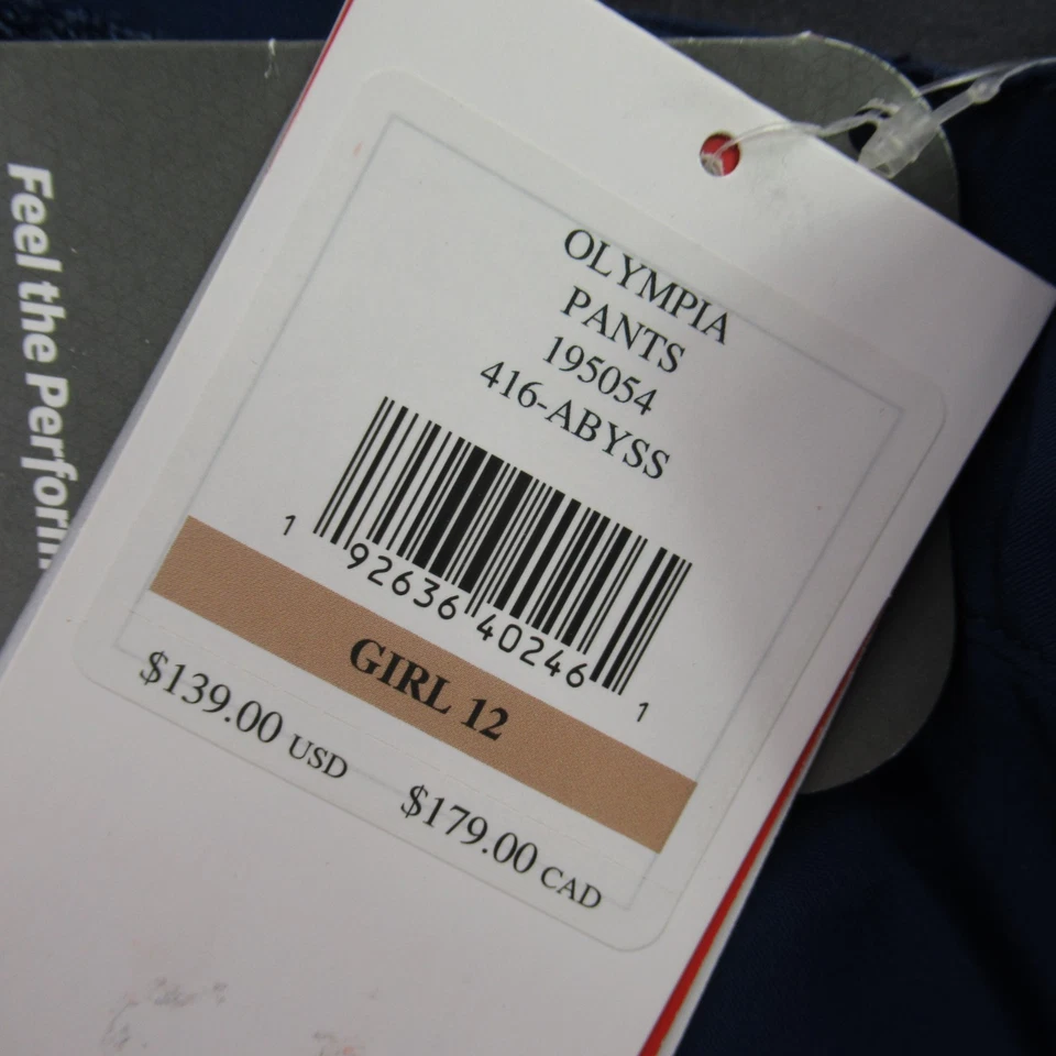 Spyder Ski Pants Girls Large 12 Pockets Casual Snowboard Blue Snap - Image 3 of 4