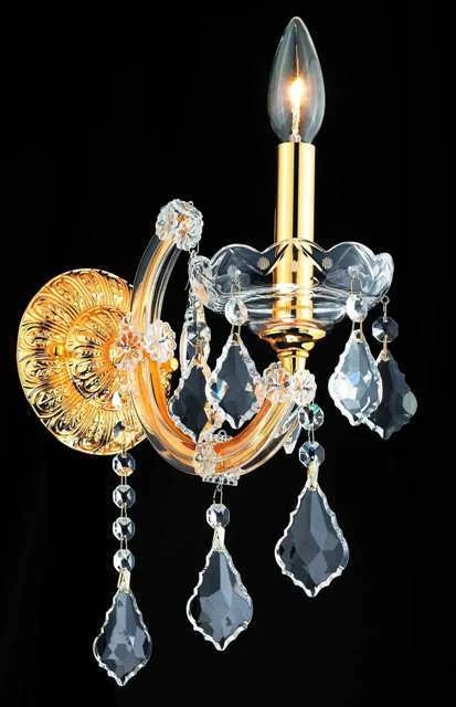 Aplique de pared de cristal lámpara María Teresa dormitorio comedor sala 12" Foto 2 de 4