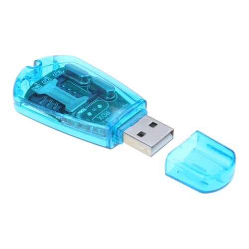 Fashion Blue SIM Card Reader Copy Cloner Writer Backup for GSM/CDMA+CD USB - Picture 6 of 8