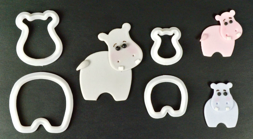 FMM MUMMY AND BABY HIPPO CUTTER SET OF 2 - Image 2 of 3