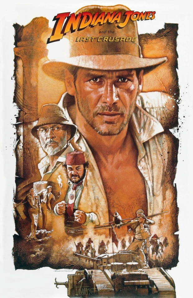 Indiana Jones and the Last Crusade movie poster (c) : 11 x 17 inches