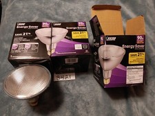 3 Feit 90W PAR38 Energy Saver Outdoor Flood Bulbs