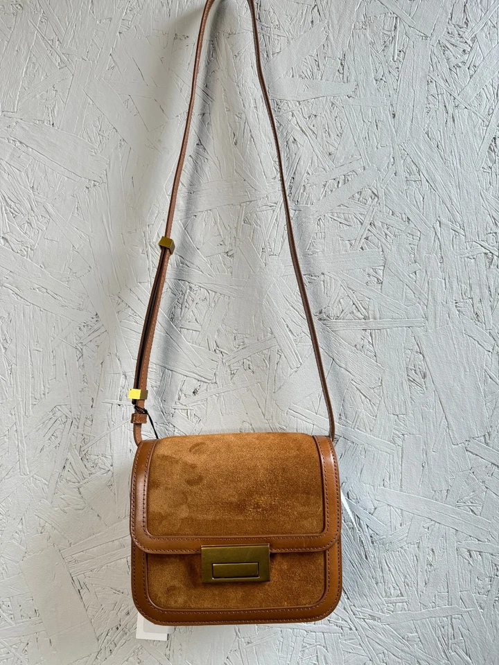 LOEFFLER RANDALL Desi кожи и замши маленькая сумка через плечо - КАКАО/КОРИЧНЕВЫЙ дефектный - Изображение 3 из 4