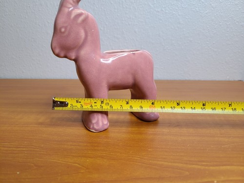Vintage Shawnee Pottery Rose Pink Glaze Kid Goat Figural Planter - Picture 3 of 5