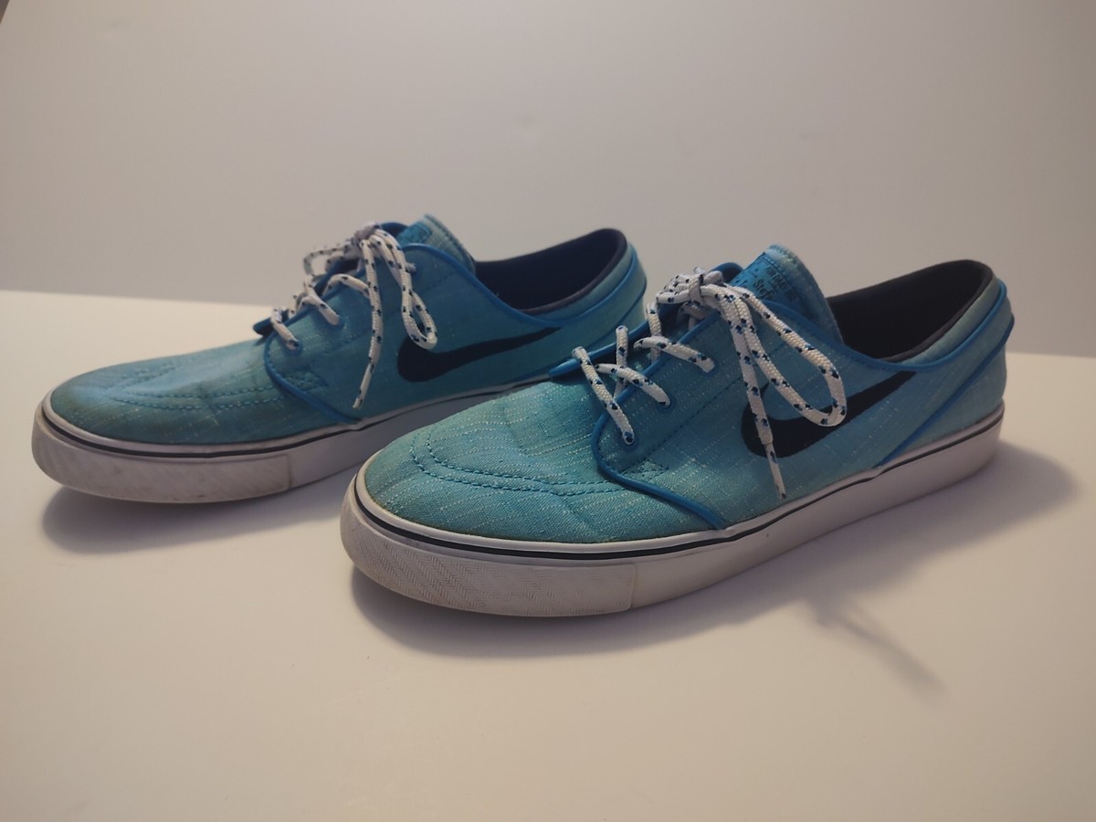 Nike SB Stefan Janoski Men\'s Size 8.5 Blue Skateboard Shoes 615957-461 *Clean. RARE Nike SB Stefan Janoski Blue Canvas Skateboard Shoes  main image 3