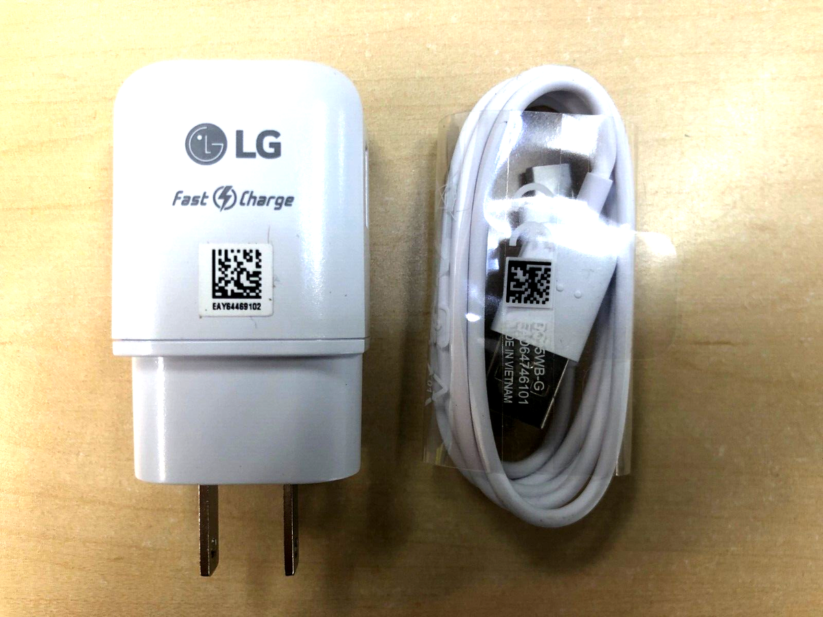 LG Original Quick Wall Charger LG USB-C Cable For LG V20/V30/V40/50/V60  ThinQ