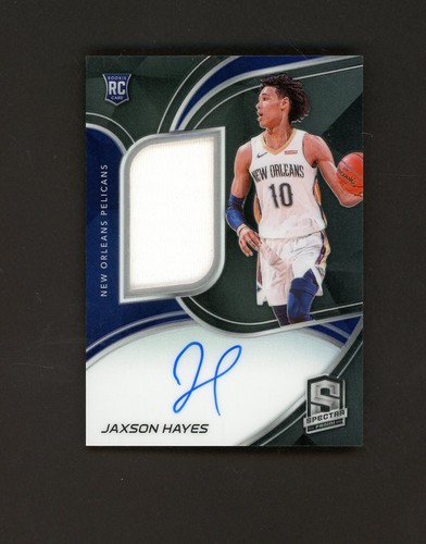 2019-20 Spectra Jaxson Hayes RPA RC Rookie Game-Worn Patch AUTO 129/149