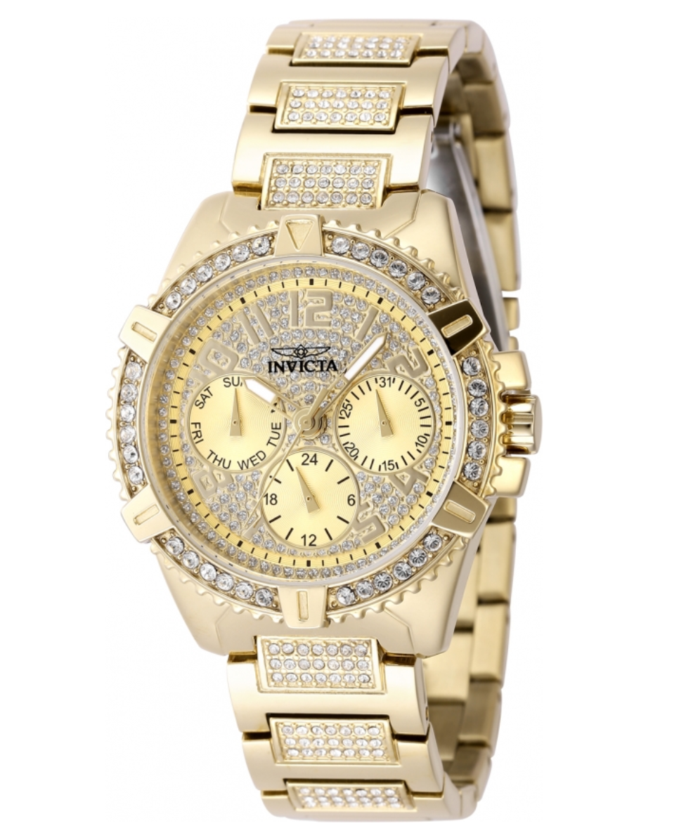 Invicta Celestial Luxe 45mm Women's Watch with 162 Pave Crystals Quartz Movement 48564