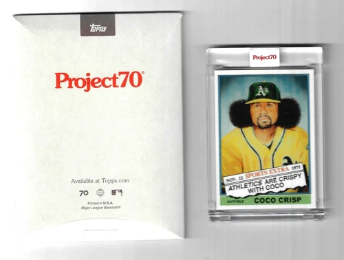 COCO CRISP 2021 TOPPS PROJECT 70 CARD 78 OAKLAND ATHLETICS BY JONAS NEVER