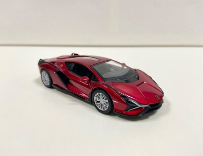 Kinsmart 1:40 ,,Lamborghini Sian rot,, mit Rückzugmotor (Pullback) Neuheit NEU