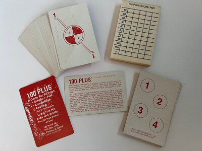 100 PLUS Card Game  Take Tricks To Win Includes Scorecards and Numbers COMPLETE