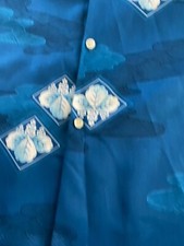 VTG 1970's Made Paradise Hawaii Poly SHORT SLEEVE BUTTON UP SHIRT Large L