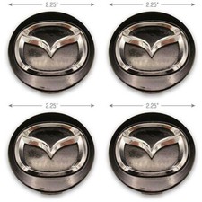 Center Caps Hubcaps 3 6 Mx-5 Miata Cx30 Cx50 Cx90 Bjs7-37190 Mazda Wheel Black