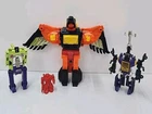 Vtg Transformers DIVEBOMB Bombshell Hasbro G1 Scavenger Figure 83-86 Metal Core