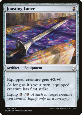 Magic MTG TCG Dominaria 2018 Jousting Lance 221/269