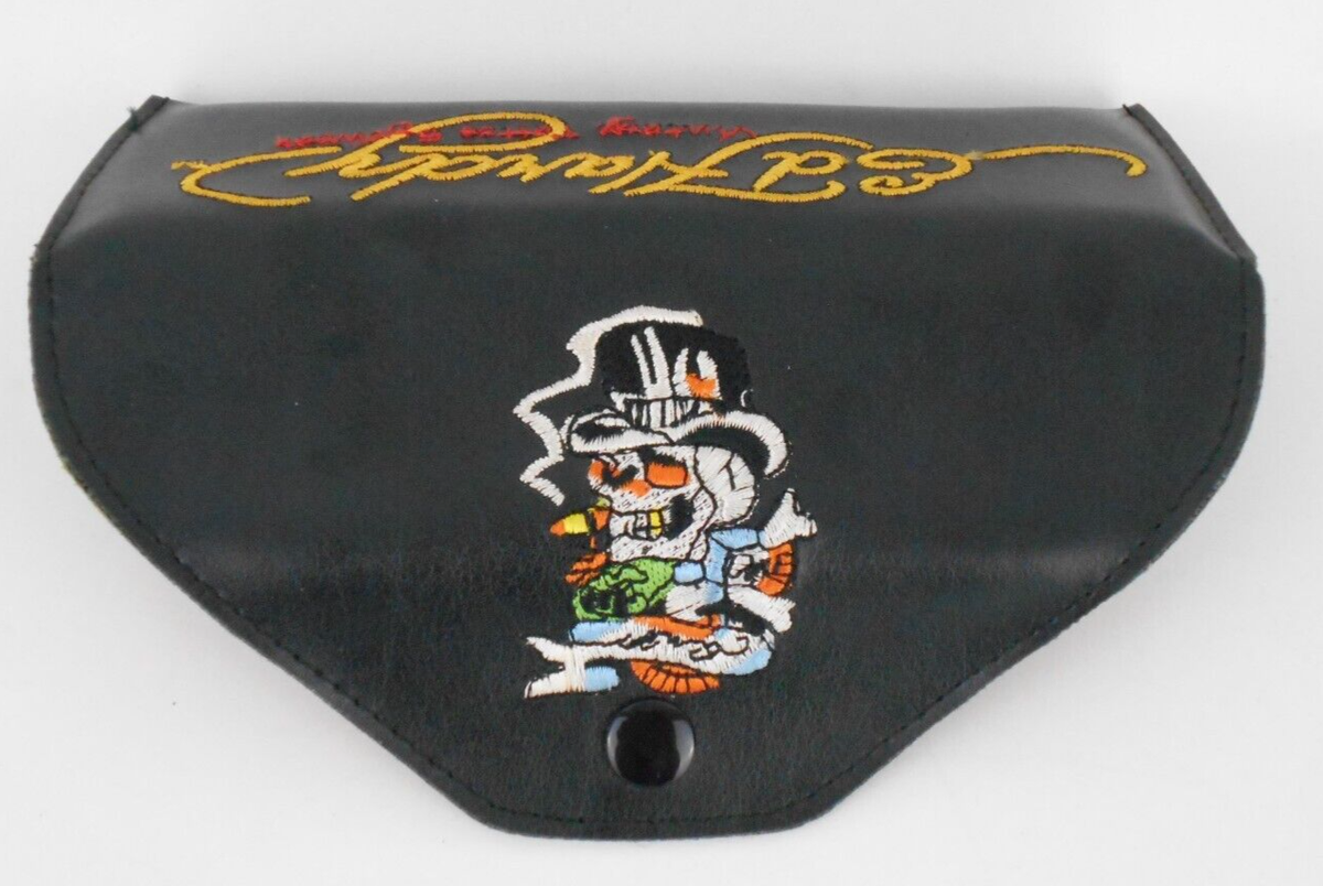 Ed Hardy EHR201 Rhinestone Skull Reading Glasses +1.50 Tortoise Brown Readers Ed Hardy READING READER GLASS Case Vintage Tattoo Eyewear  main image 4