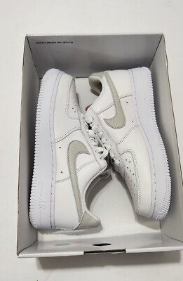Nike By You Mens 7/Womens 8.5 Air Force 1 Low Sneakers White/Grey DV3907-900 NEW Nike Women main image 3
