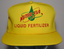NUTRA FLO LIQUID FERTILIZER FARM VINTAGE TRUCKER HAT CAP K-PRODUCTS MADE IN USA