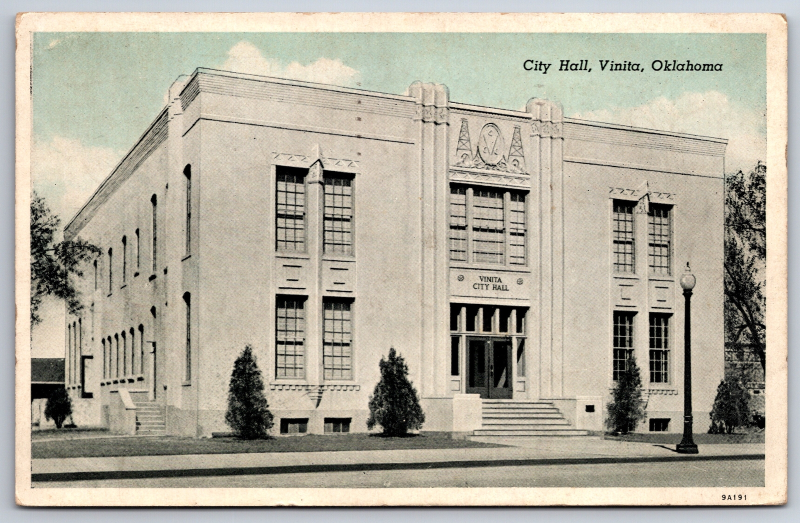 Vinita OklahomaVinita City Hall1920s B&W Postcard eBay