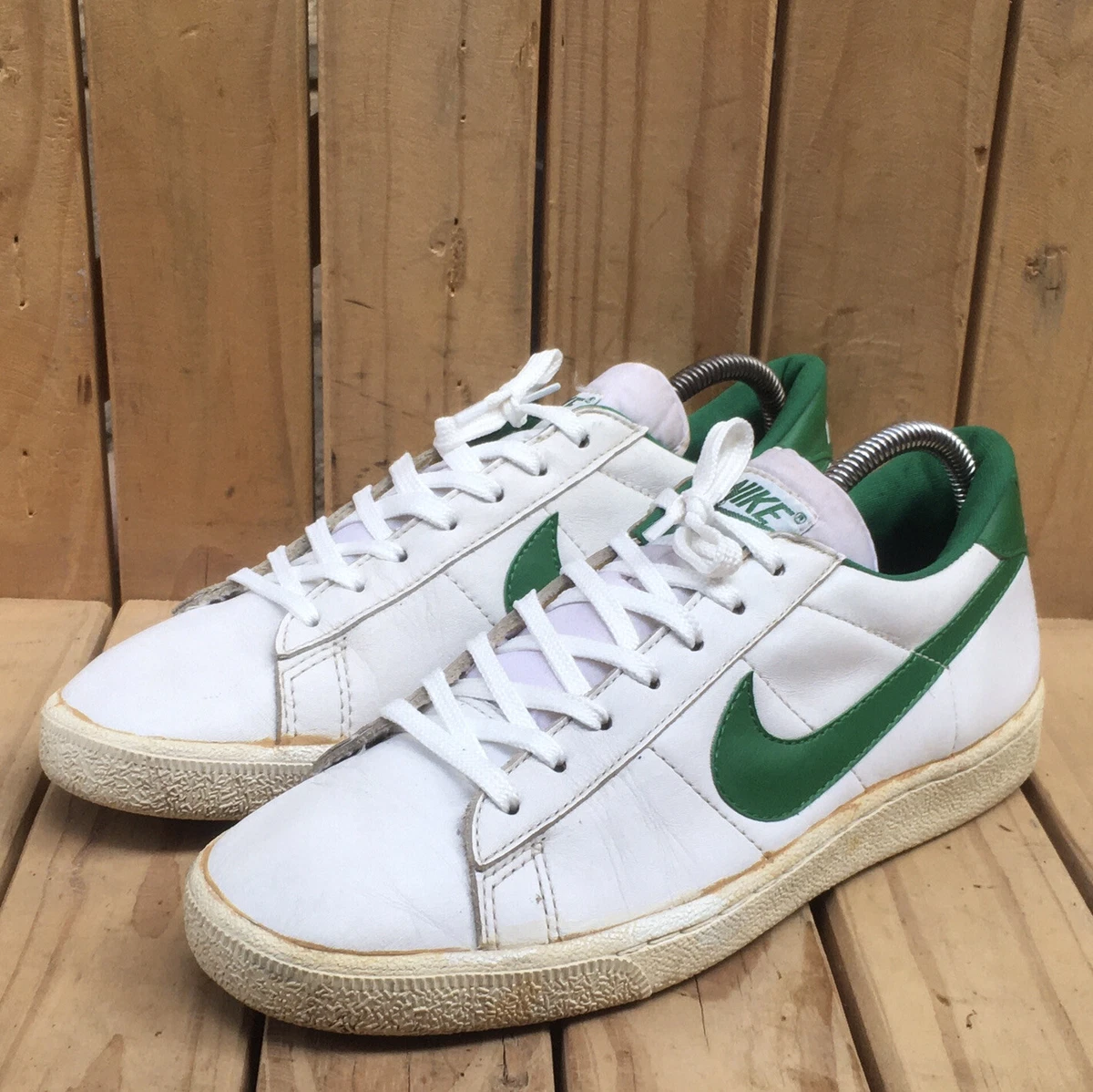 Bediende Continentaal BES 1994 Nike Classic Tennis Low Top Green Swosh Made In Thailand Sneakers USA  9.5 | eBay