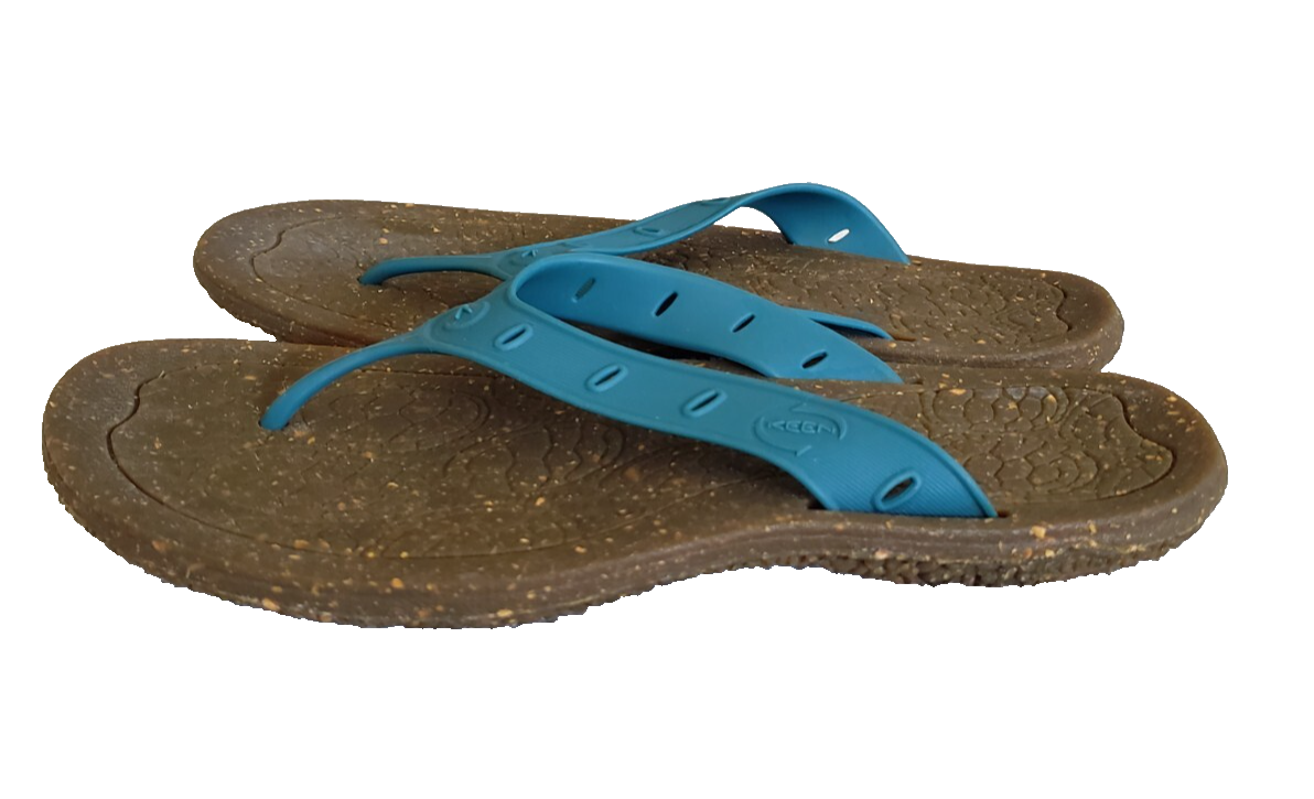 Sandali infradito Keen infradito infradito slip on blu acqua suola gommata donna taglia 7