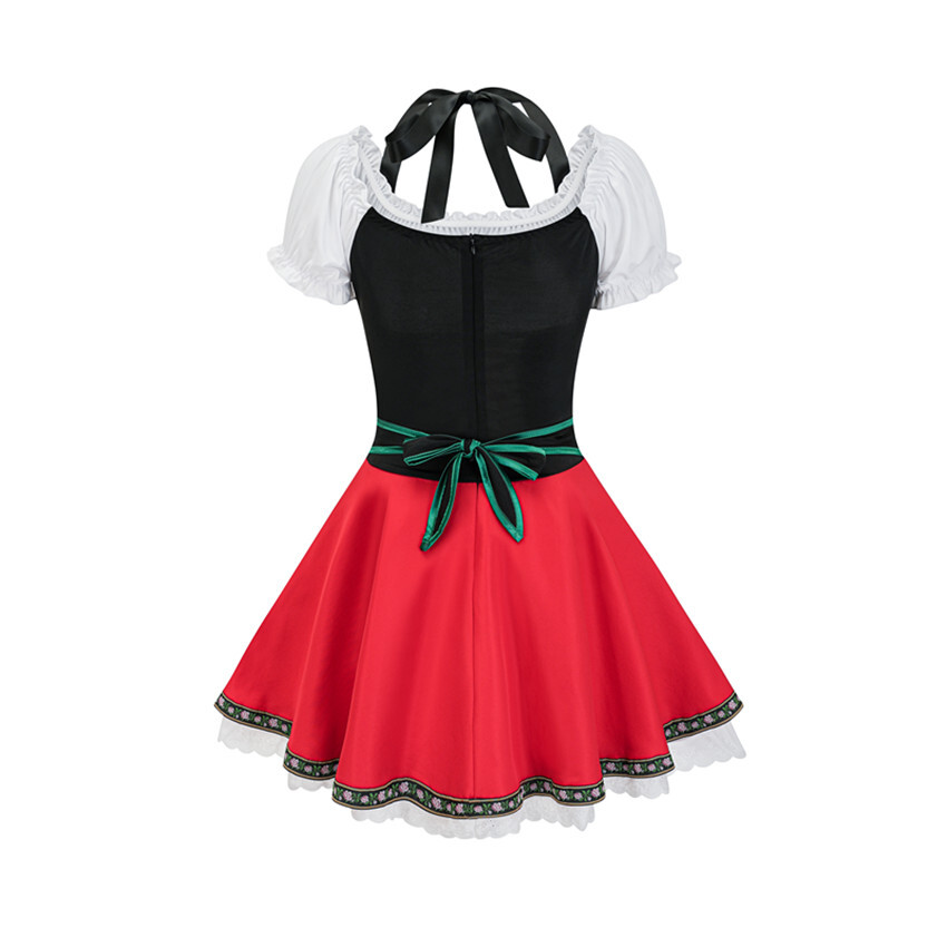 XC12 German Oktoberfest Bavarian Heidi Dirndl Lederhosen Beer Maid Wench Costume — image 9