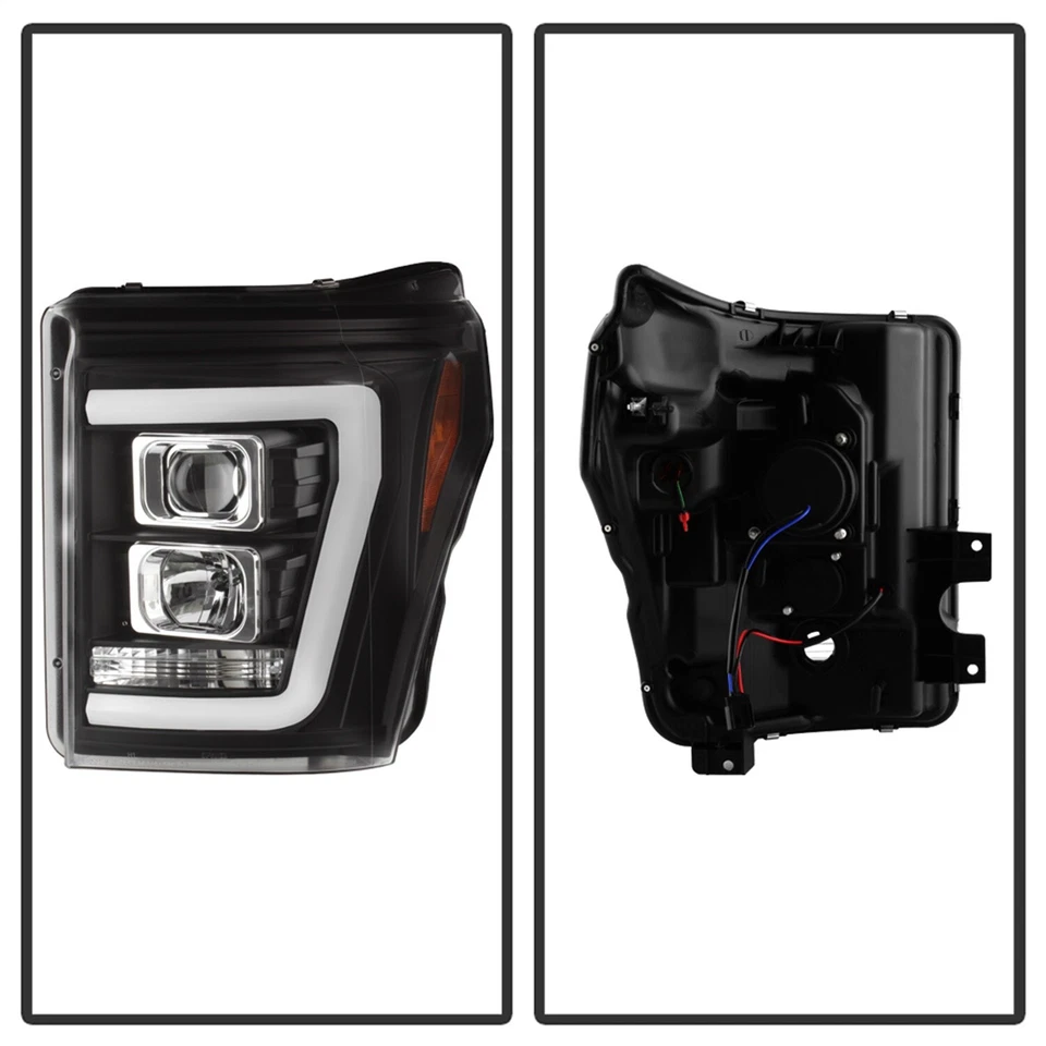 Faros proyectores barra de luz negra automática Spyder 11-16 Super Duty 5084460 Foto 2 de 4