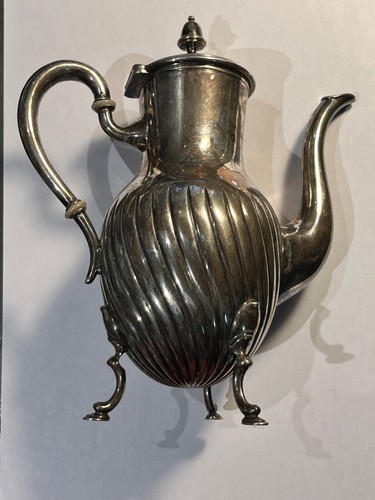 Ancienne Théière en argent massif 800% de 1898 (109-6/A230) - Imagen 2 de 10