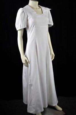 Long White Dress with Cap Sleeves Empire Waist Recital Concert Orchestra Costume | eBay Long White Dress with Cap Sleeves Empire Waist Recital Concert Orchestra Costume | eBay