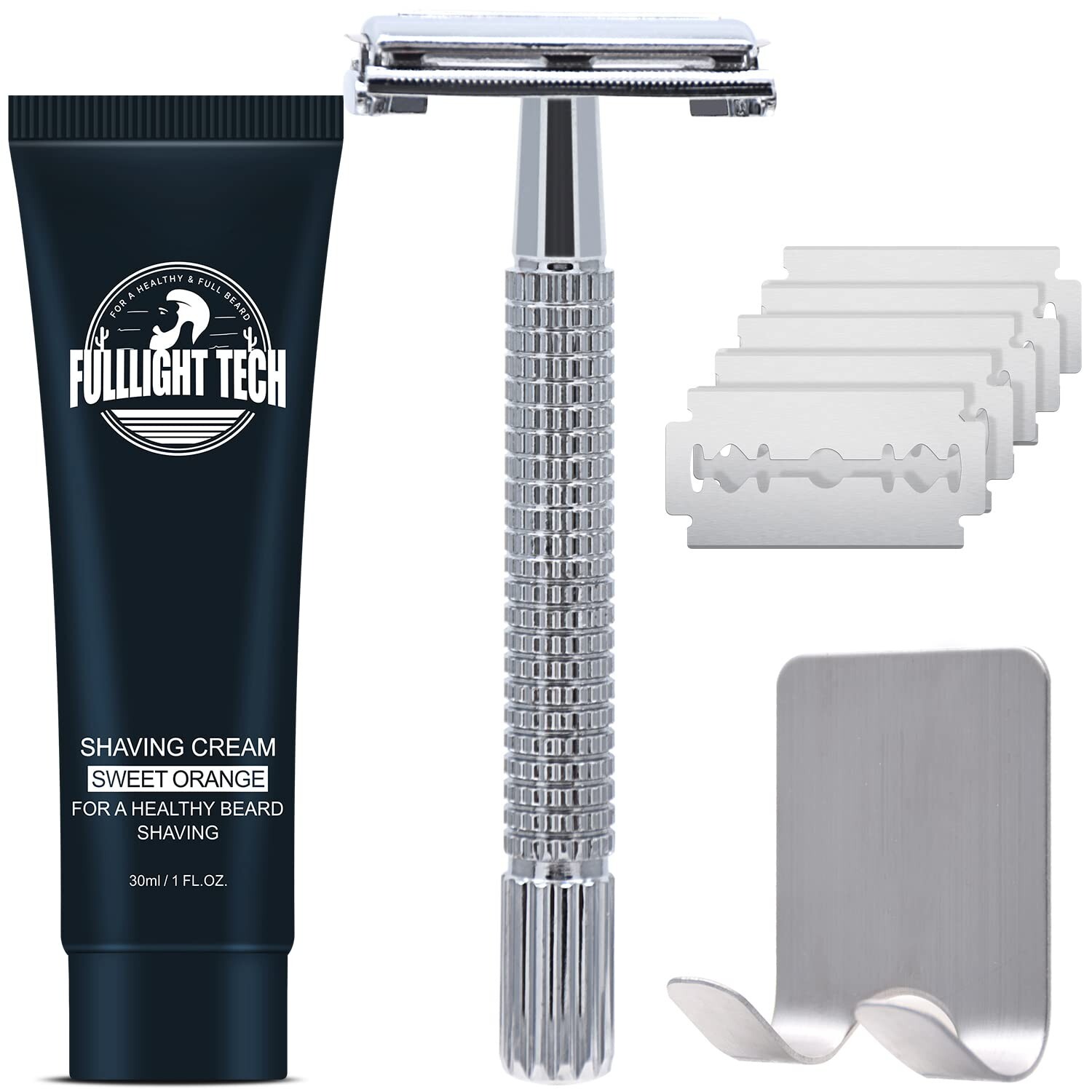 Set For Men Women W/razor Stand,razor Refills,shaving Cream,shaving