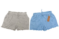 Born Women  s 2-Pack Modal Lounge Shorts Size L Blue Gray Soft Lightweight New