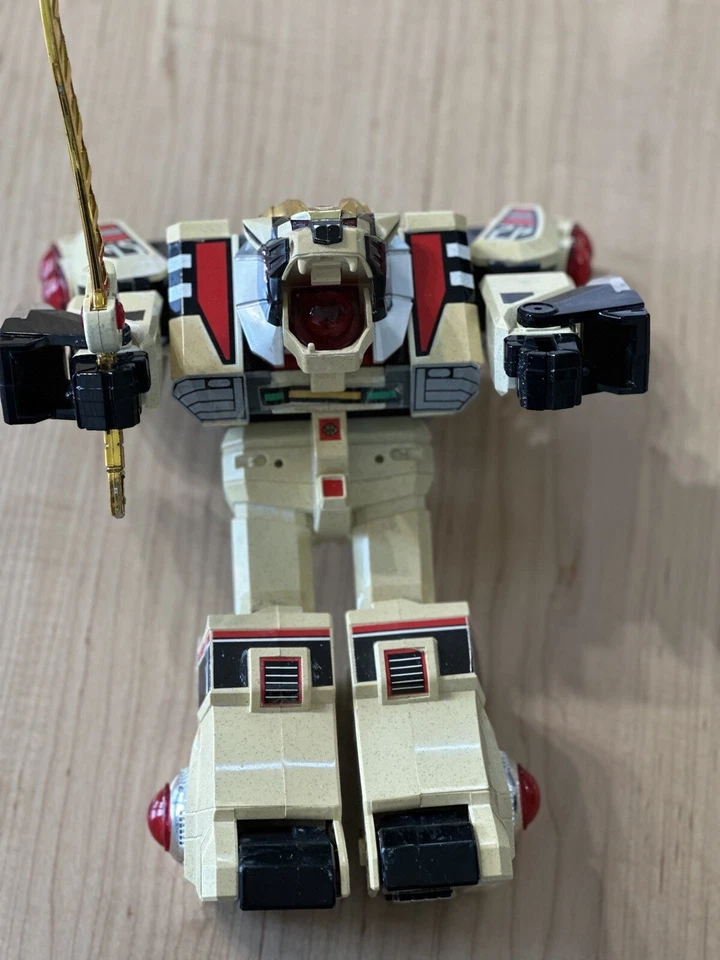 Power Rangers japonés DAIRANGER DX WHITE TIGER ZORD 1993 - ¡MUY RARO! ¡Funciona! Foto 2 de 4