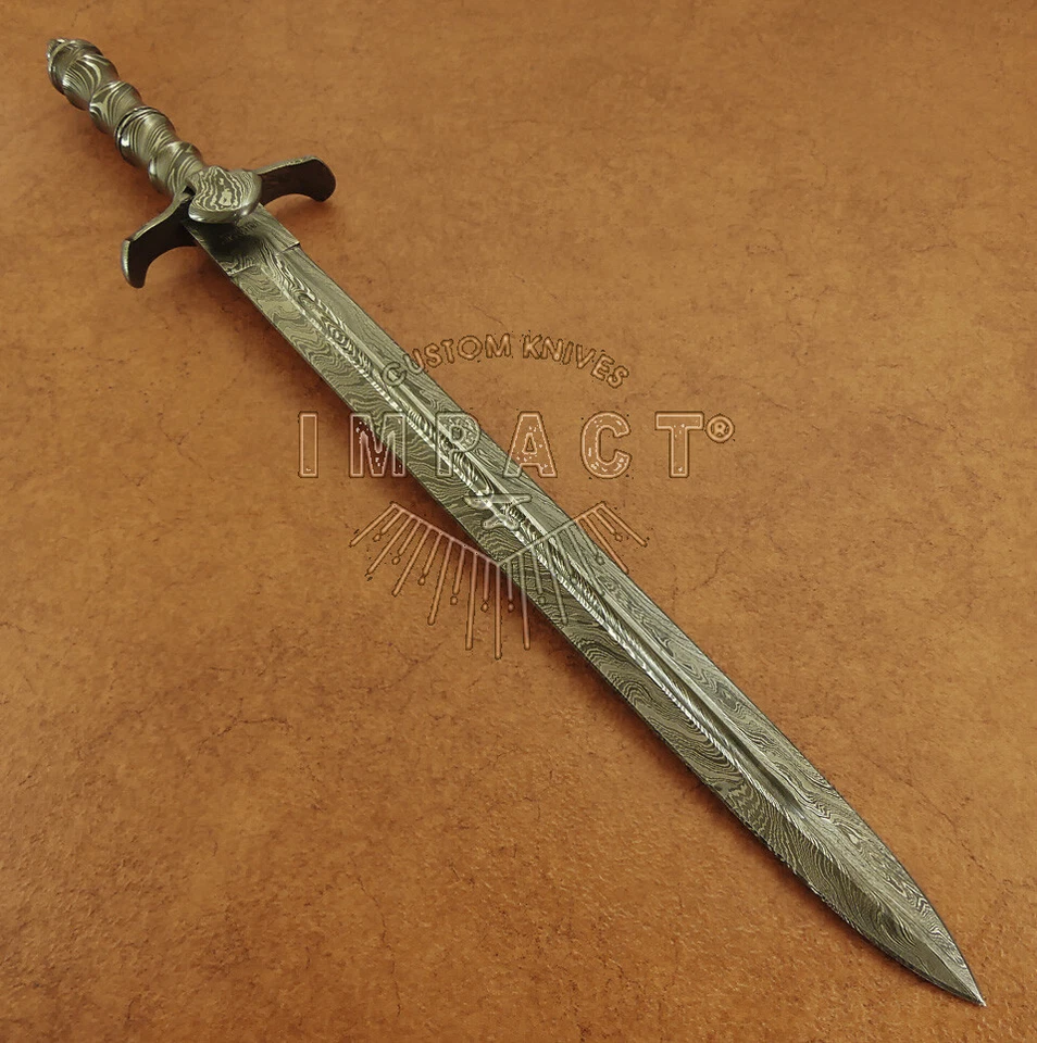 Ancient Forge Full Damascus Dagger Sword knife – 20.00” by Impact Cutlery - Image 2 of 4